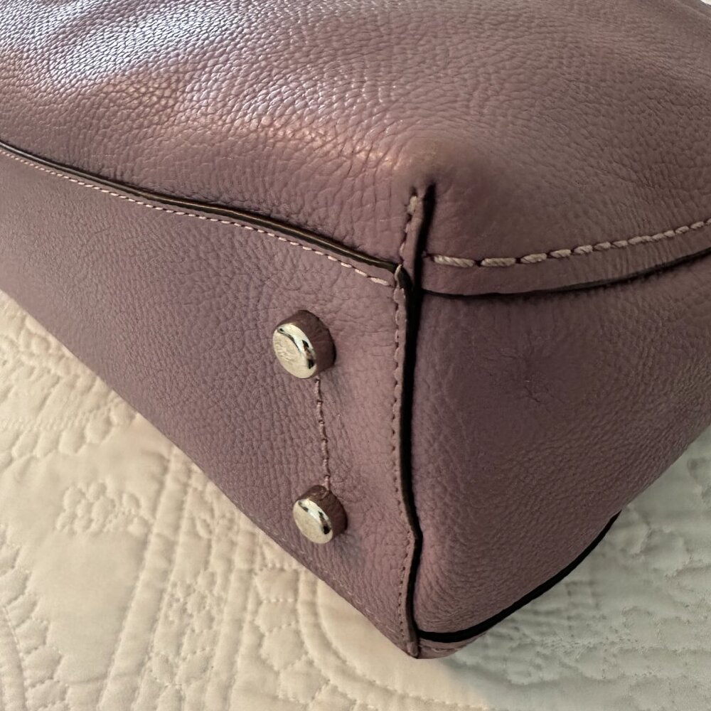 Coach Clarkson Hobo Lavender Pebbled Leather Bag - Picture 15 of 16